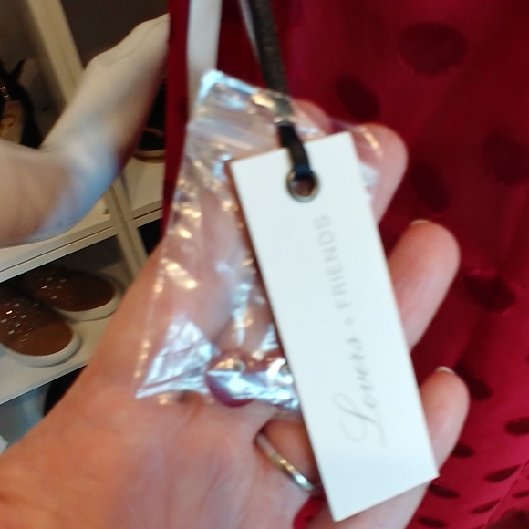 LOVERS + FRIENDS POLKA DOT MOCK NECK SHIFT DRESS M - Picture 8 of 8